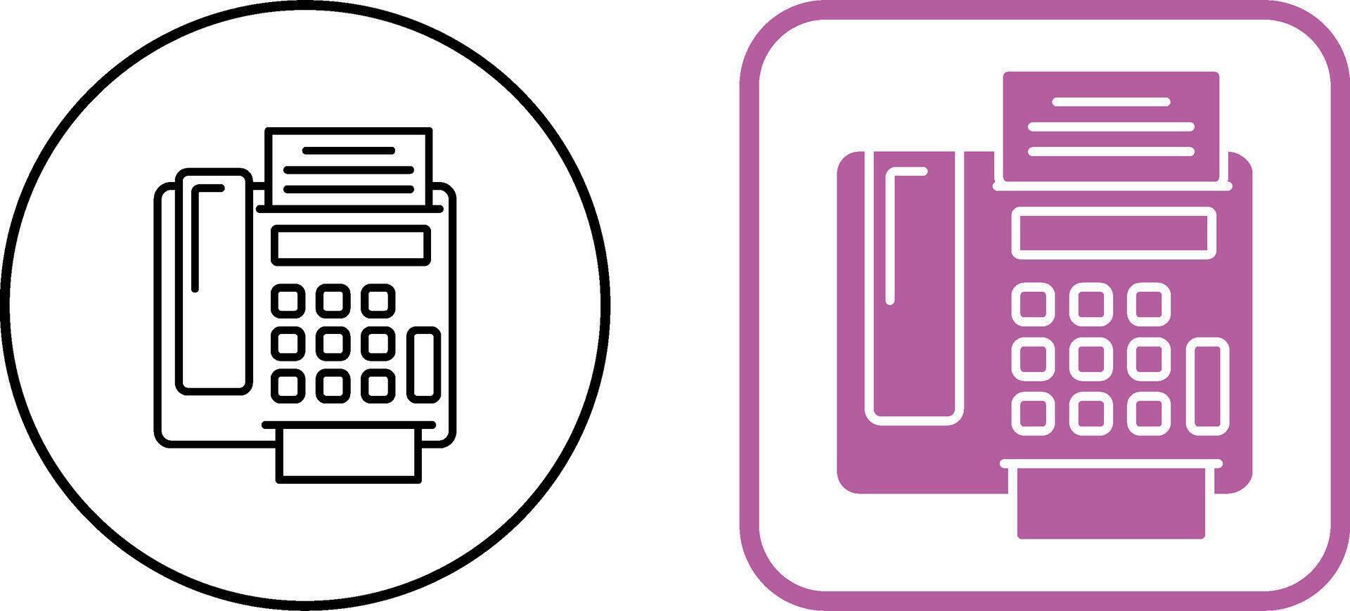 fax Machine Icon Design vector