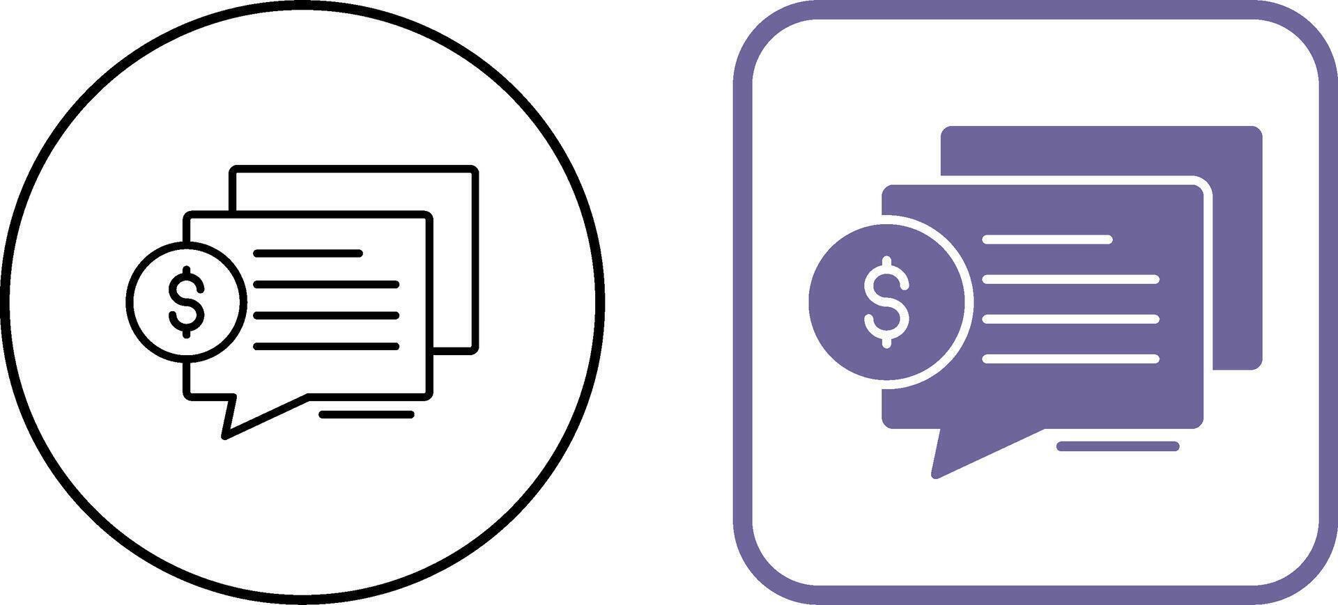 Dialog Icon Design vector