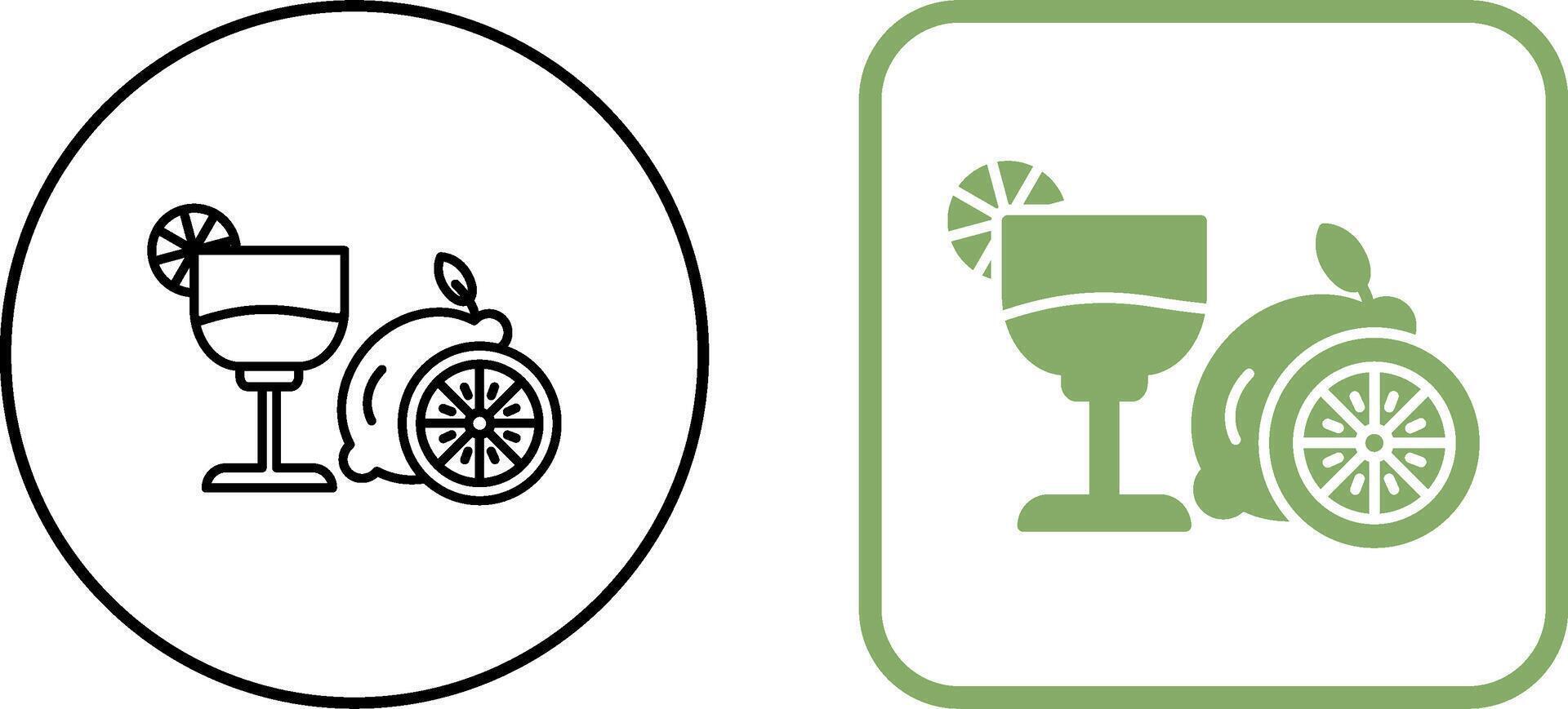 Lime Juice Icon Design vector