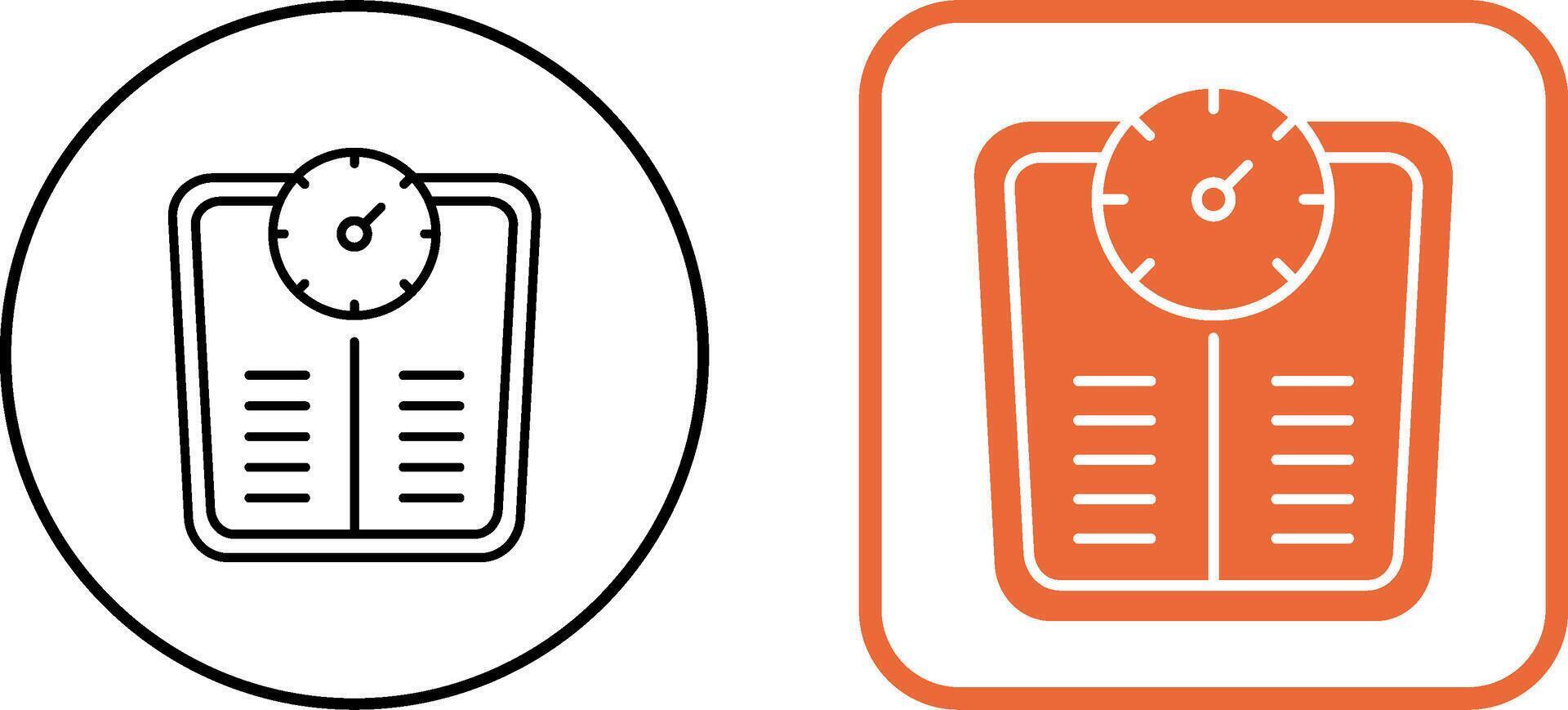 Weight Scale Icon Design vector