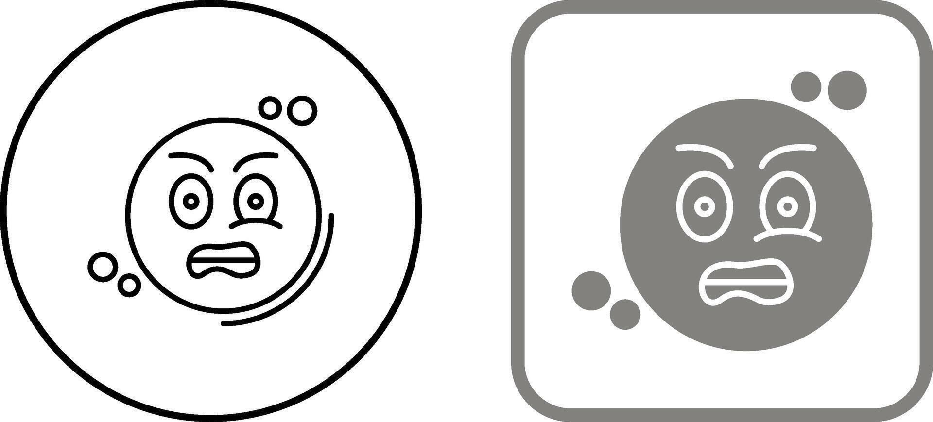 Grimacing Icon Design vector