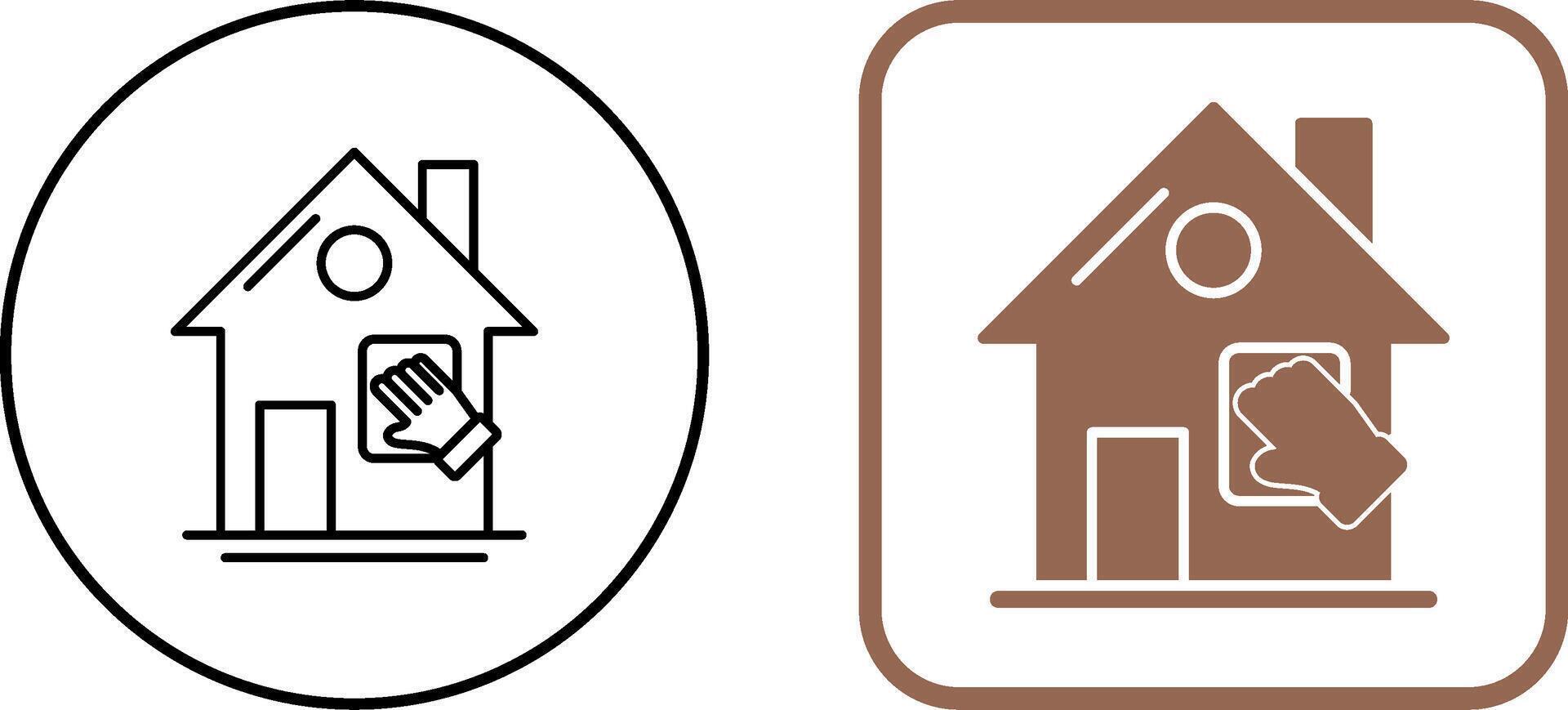 House Cleaning Icon Design vector