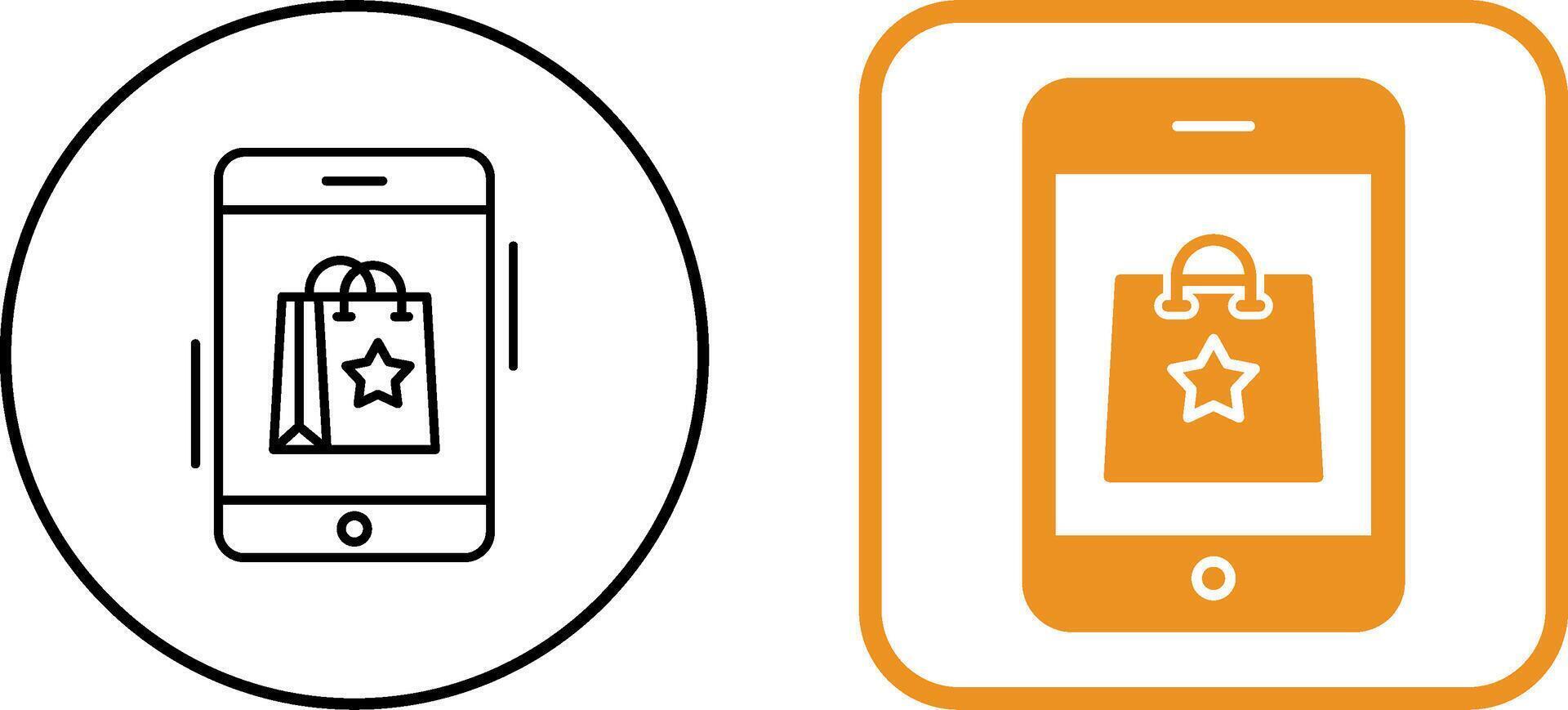 Online Shopping Icon Design vector