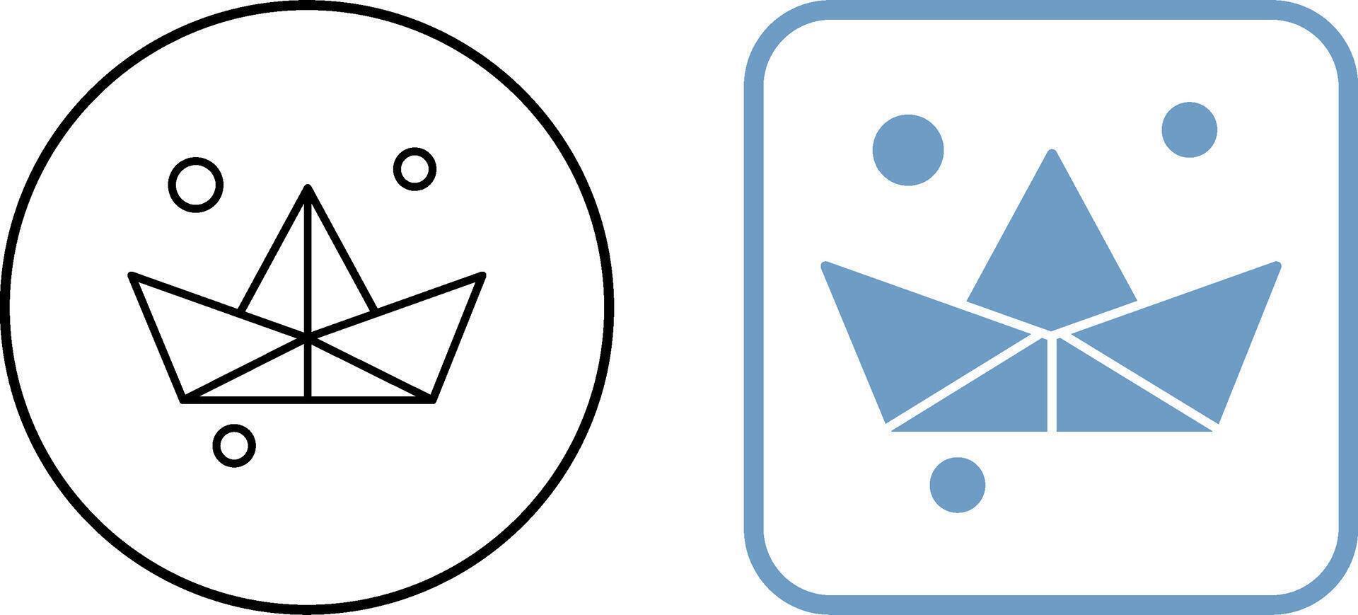 Origami Icon Design vector