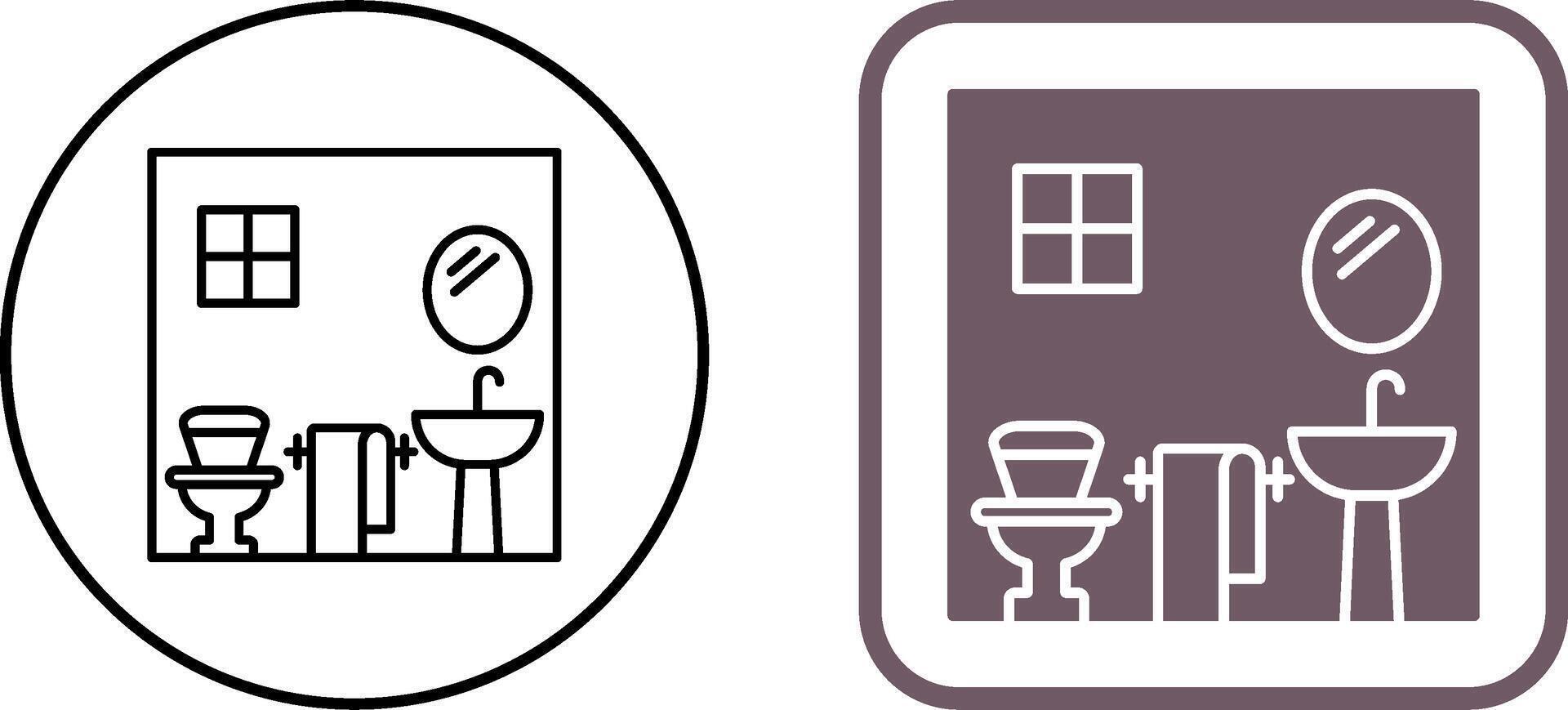 Bathroom Icon Design vector