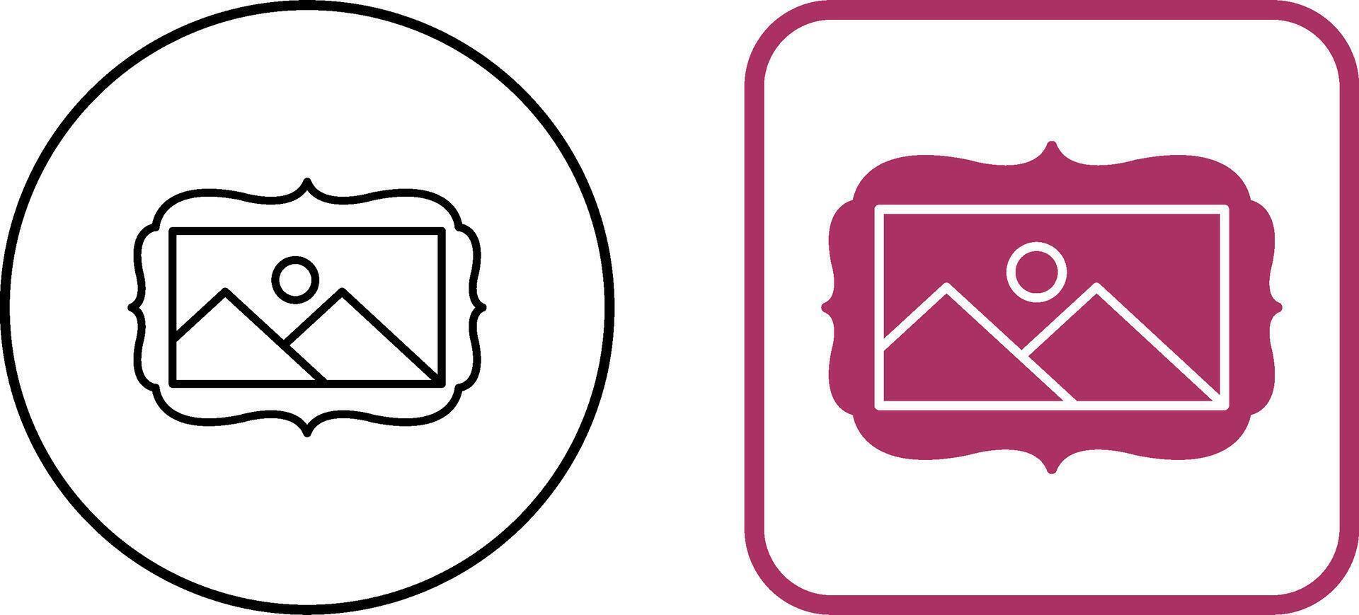 Frame Icon Design vector