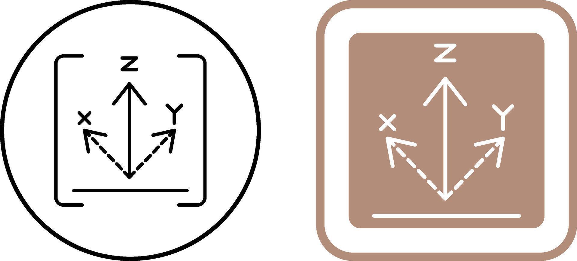 Axis Icon Design vector