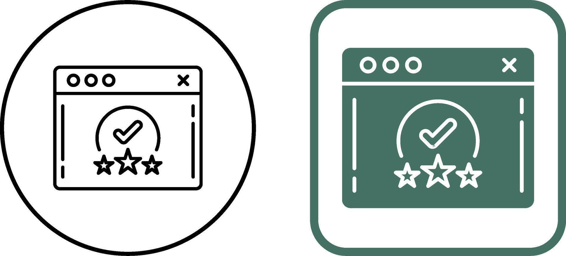 Rating Icon Design vector