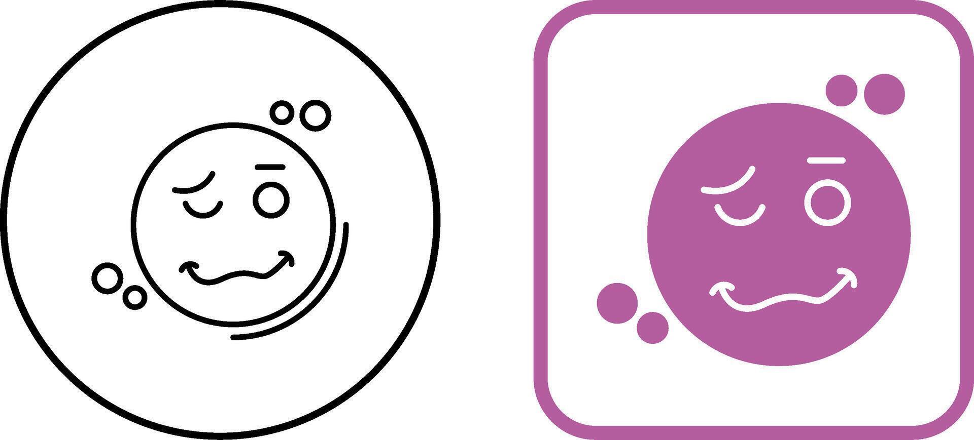 Drunk Icon Design vector