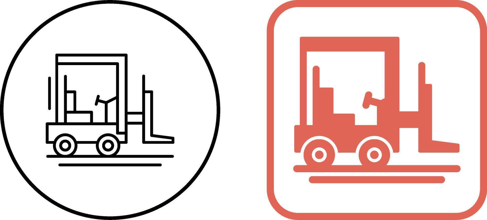 Forklift Icon Design vector