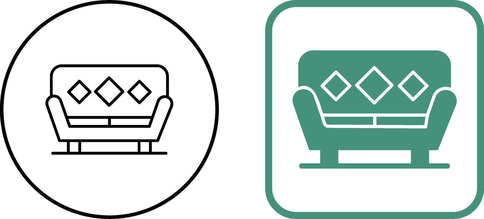 Sofa Icon Design vector