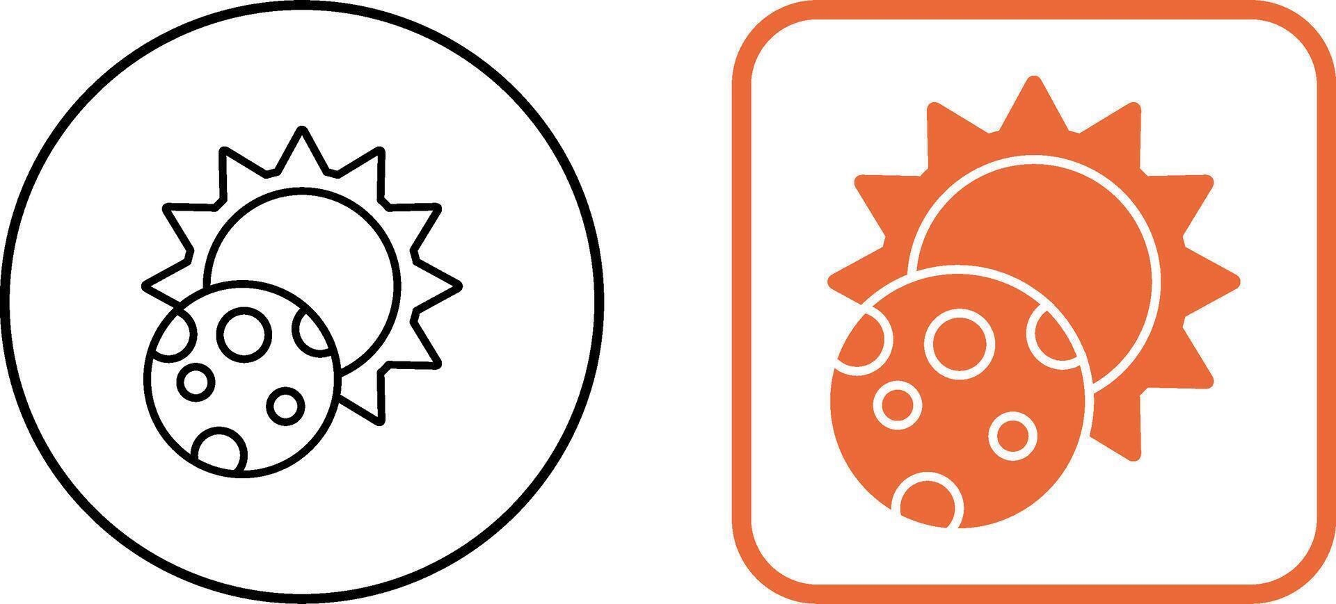 Eclipse Icon Design vector