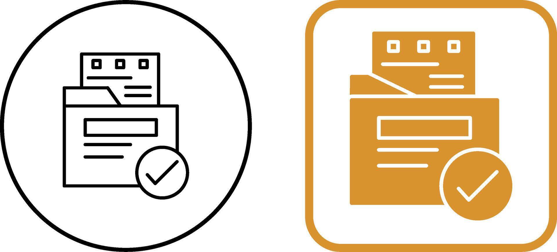 File Protection Icon Design vector