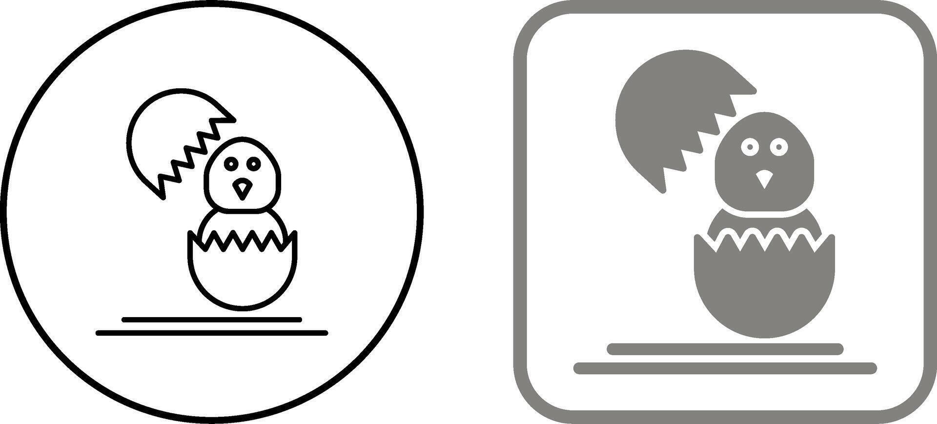 Chick Icon Design vector