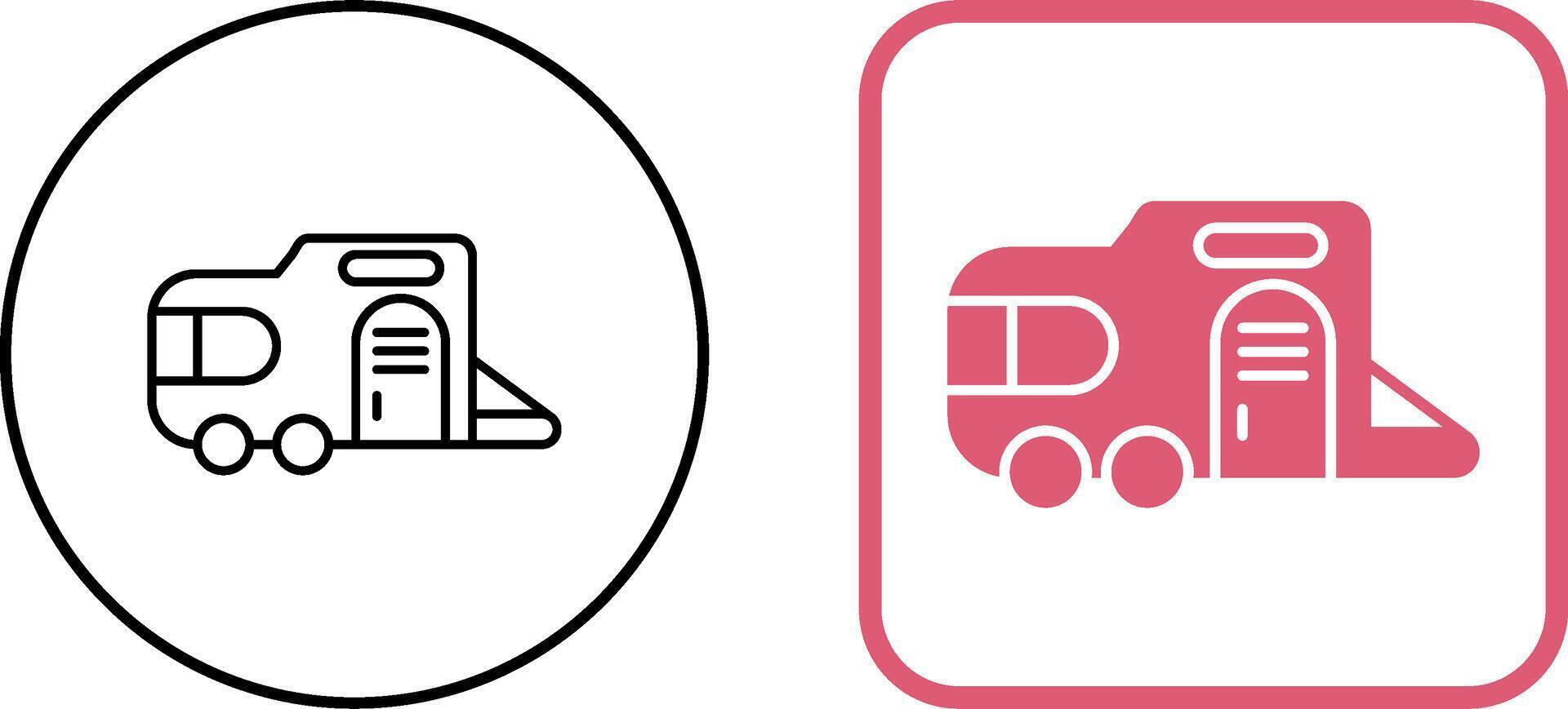 Caravan Icon Design vector