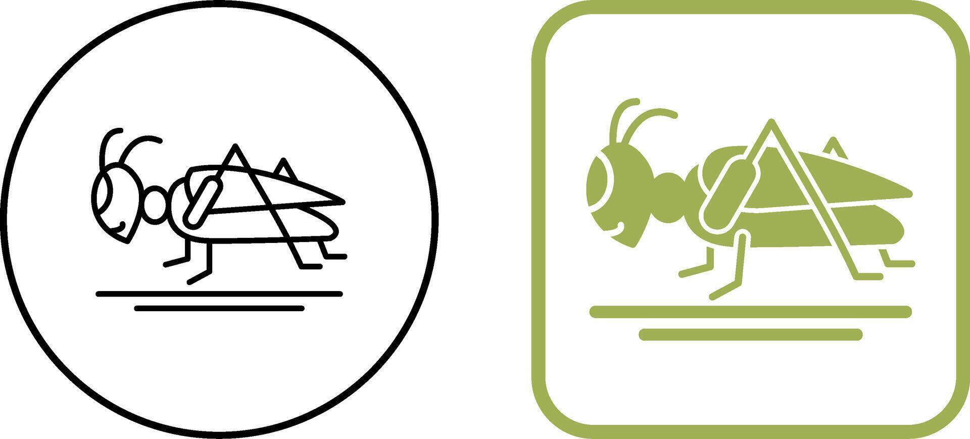Grasshopper Icon Design vector