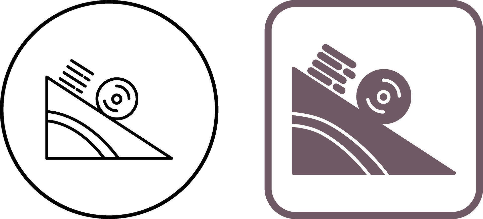 Rolling Icon Design vector