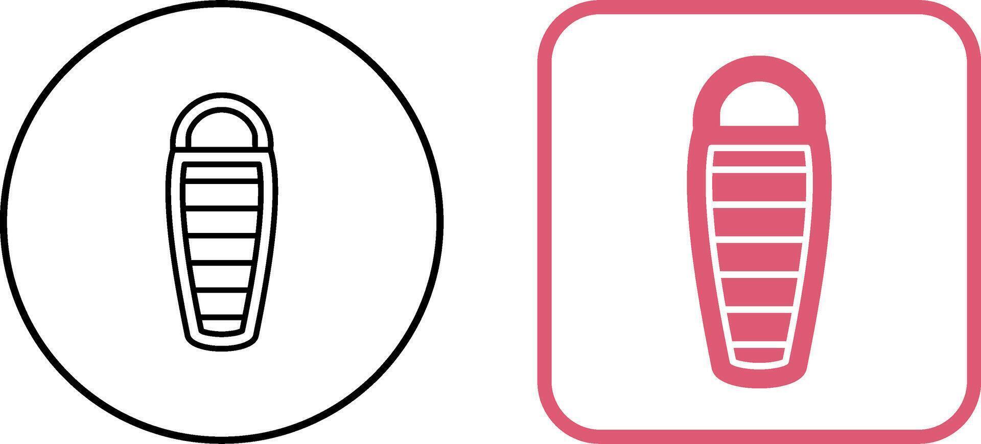 Sleeping Bag Icon Design vector