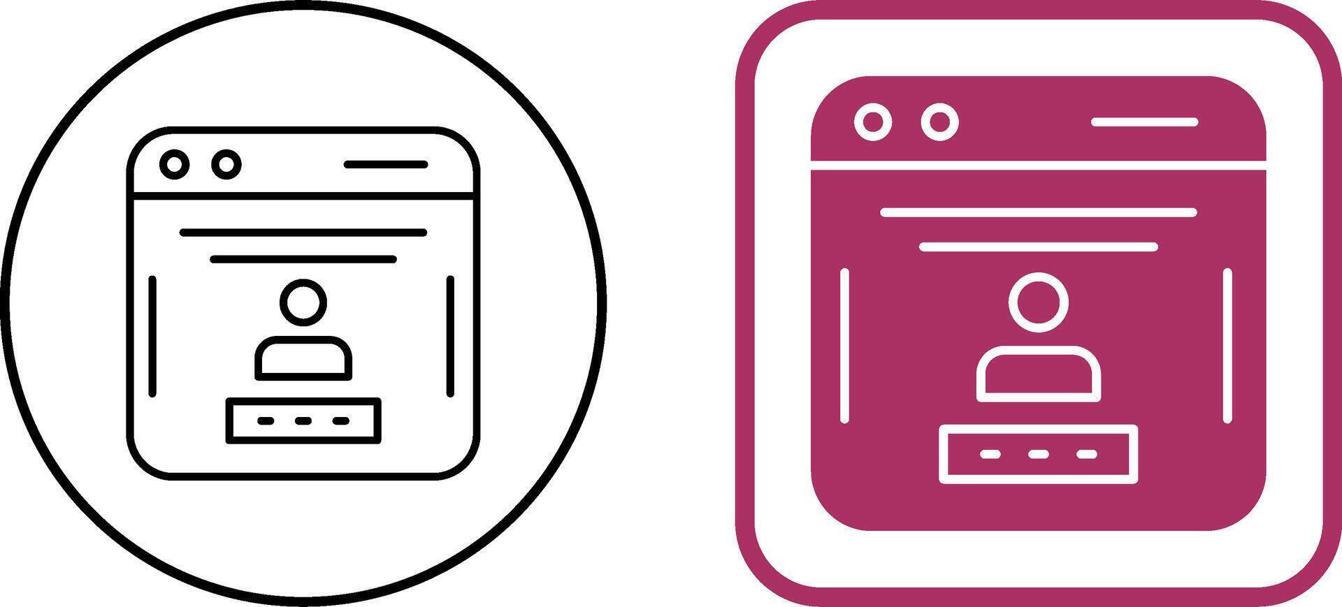 Password Icon Design vector