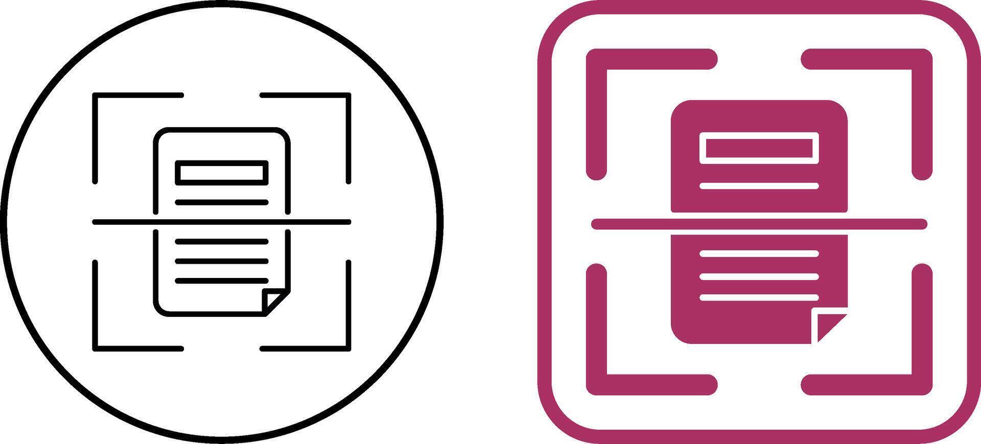 Scan Icon Design vector
