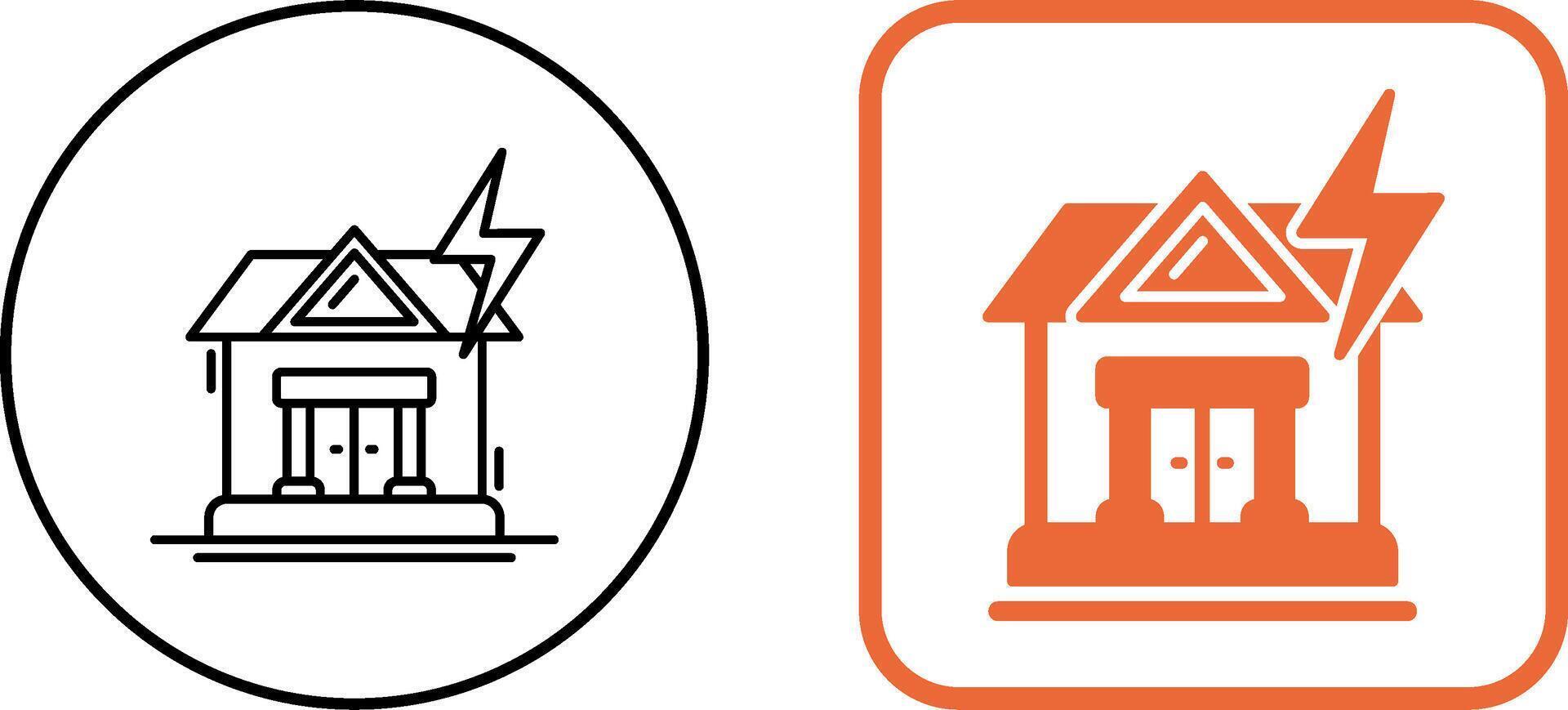 Natural Disaster Icon Design vector