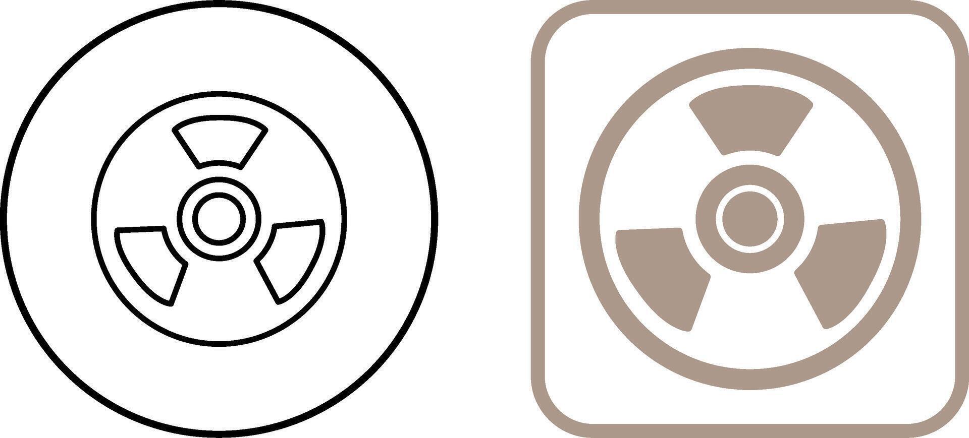 Nuclear Icon Design vector