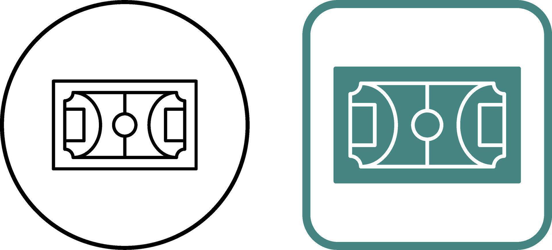 Football Field Icon Design vector