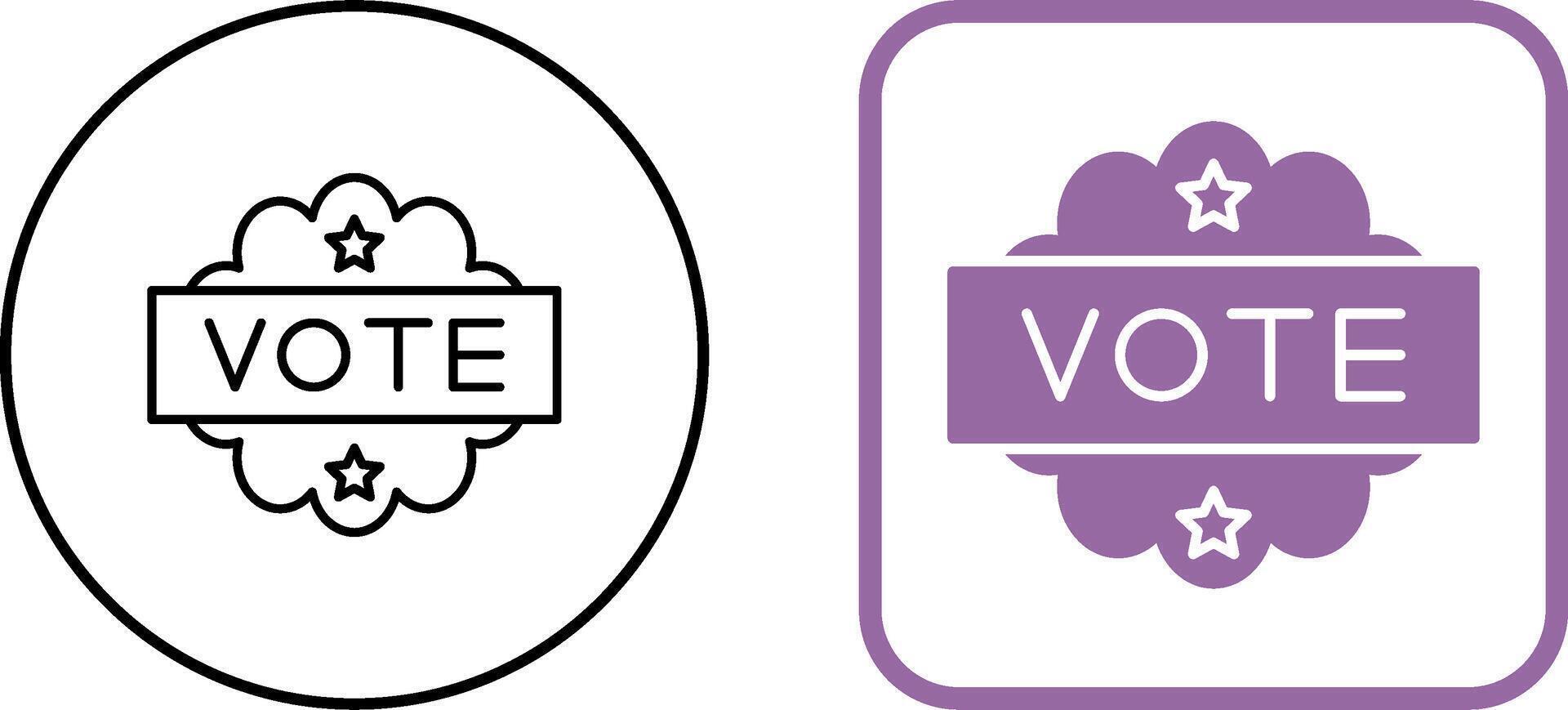 Vote Icon Design vector