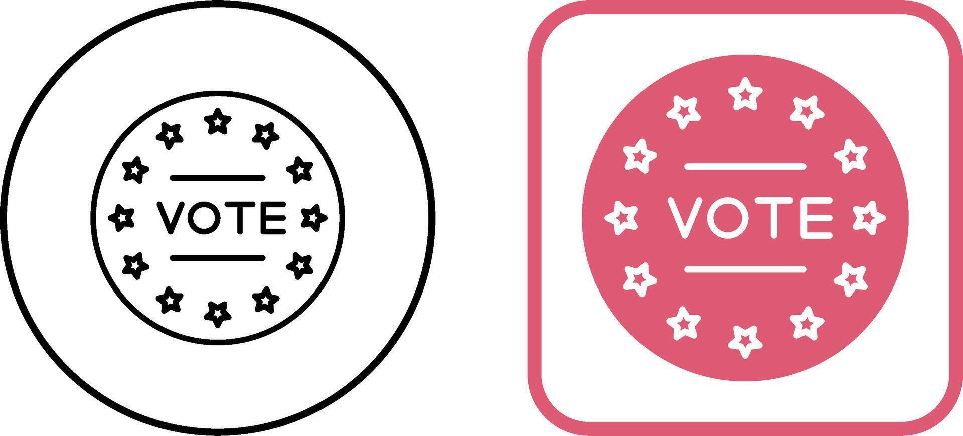 Vote Icon Design vector