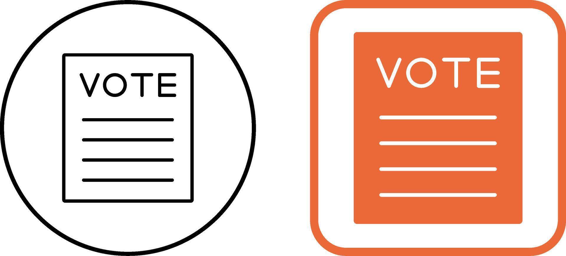 Vote Icon Design vector