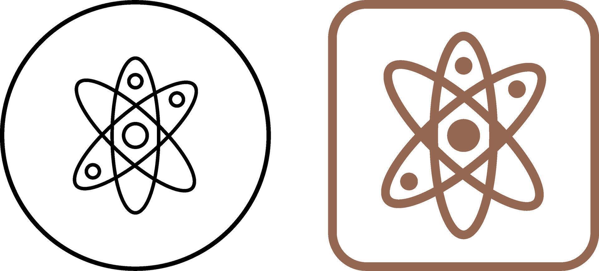 Atom Icon Design vector