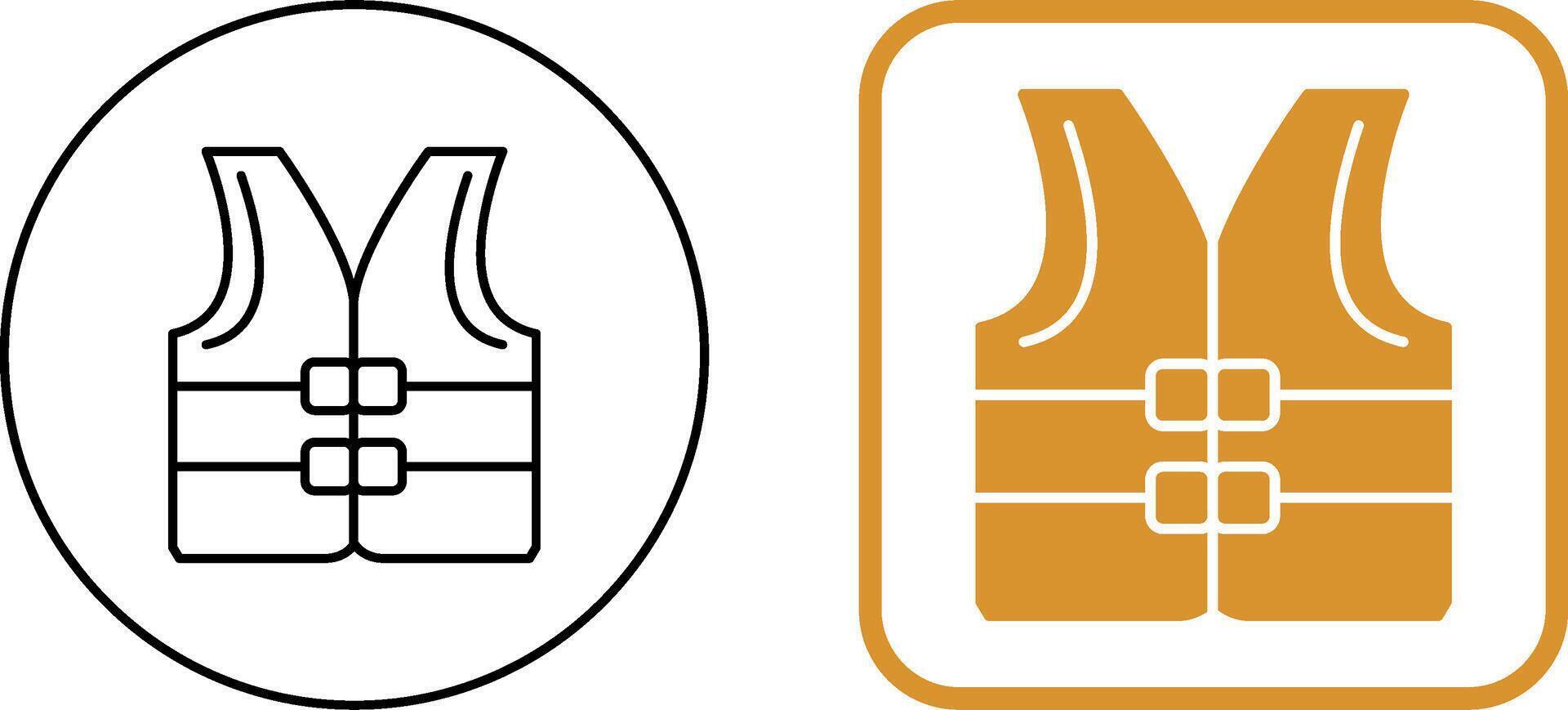 Life jacket Icon Design vector