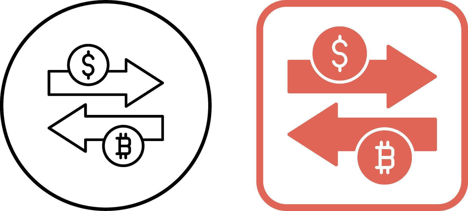Money Exchange Icon Design vector