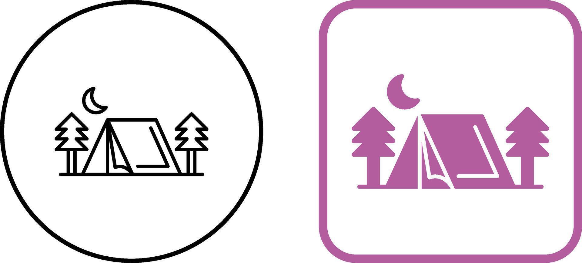 Tent Icon Design vector
