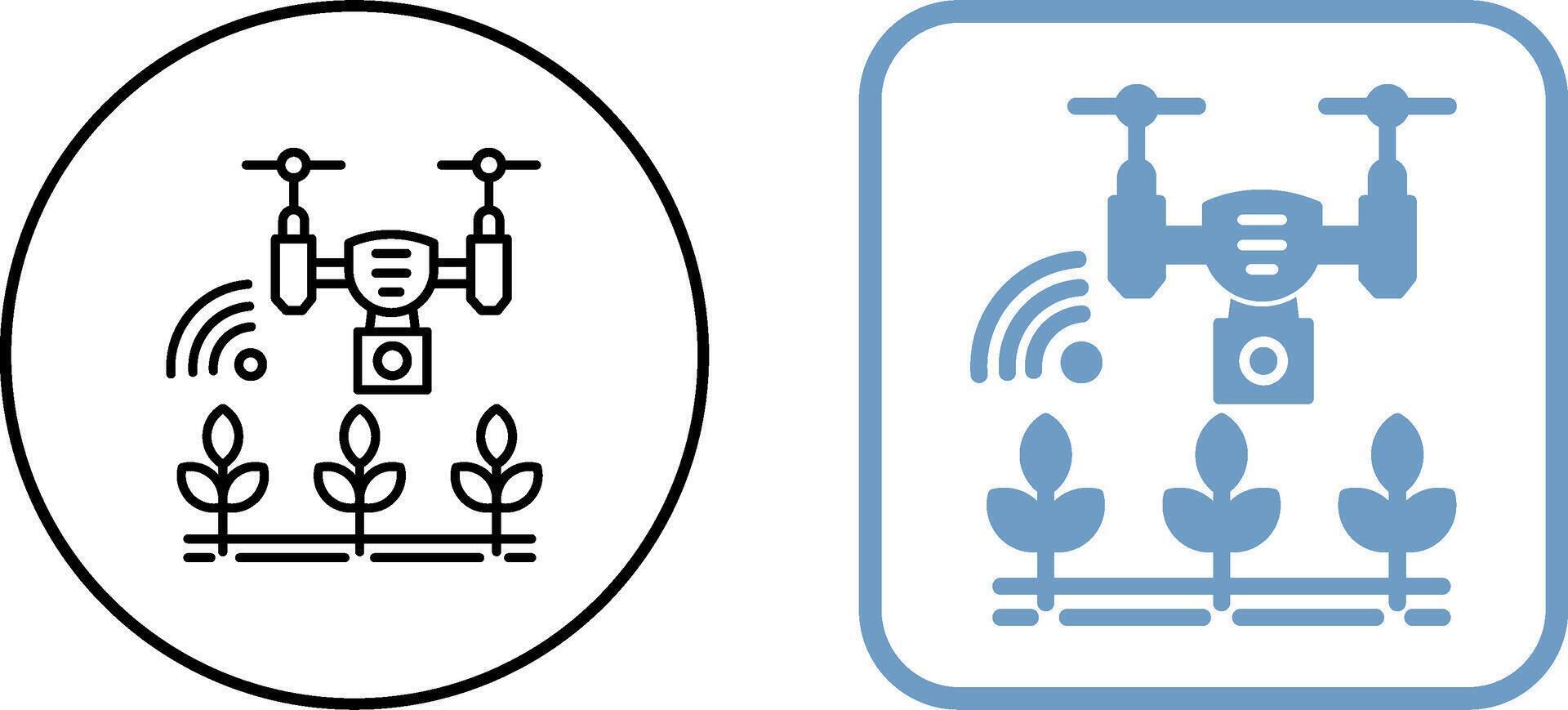 Smart Farm Icon Design vector