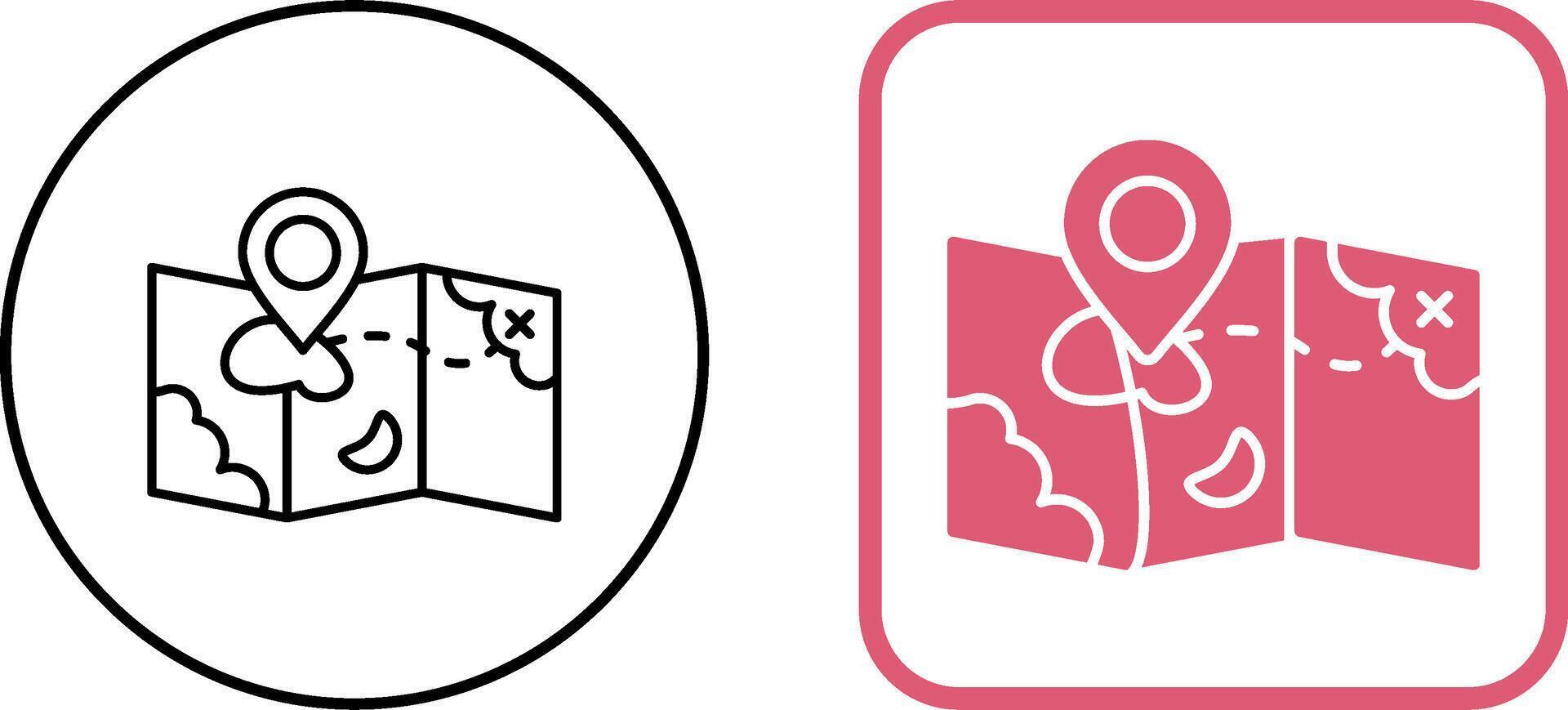 Map Icon Design vector