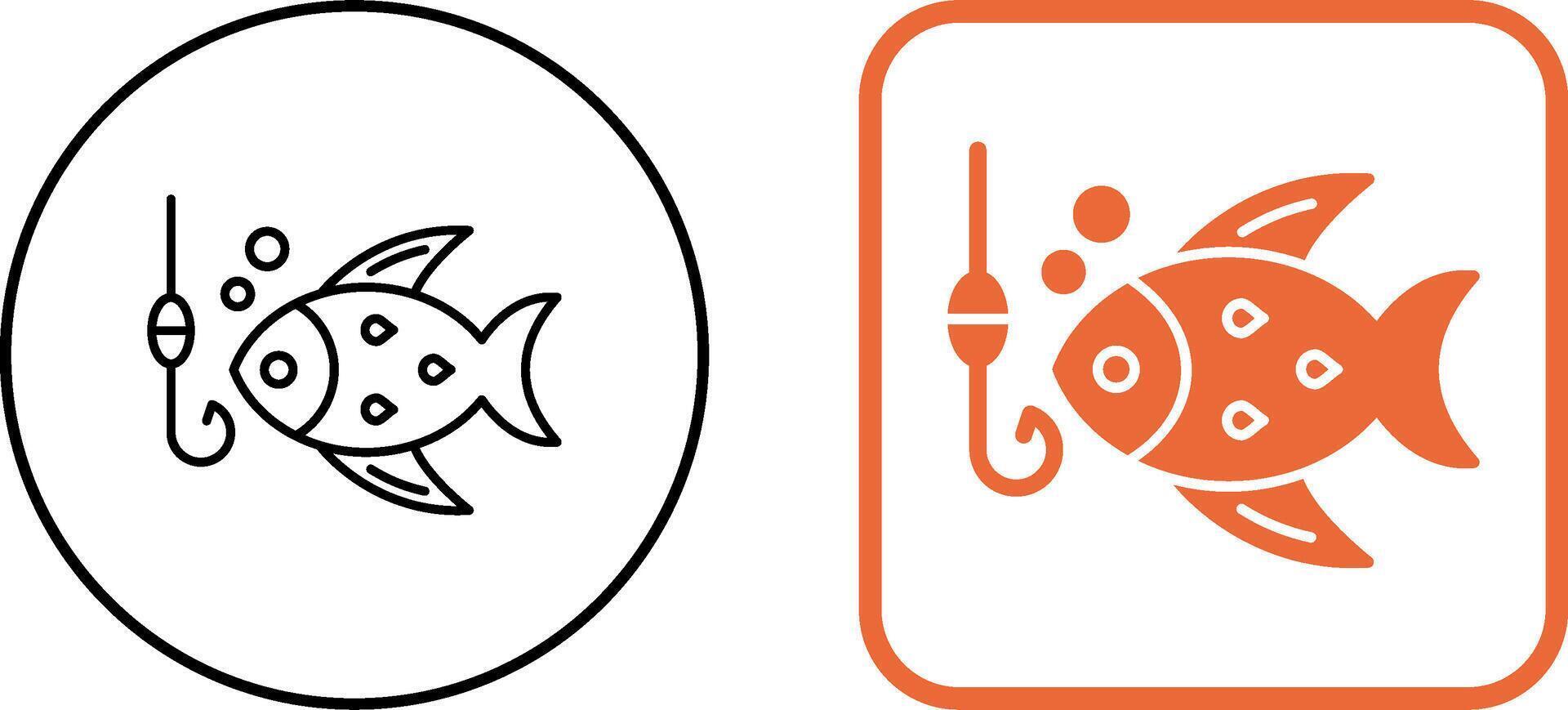 Fishing Icon Design vector