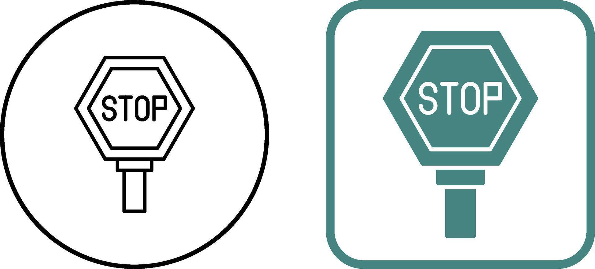 Stop Sign Icon Design vector