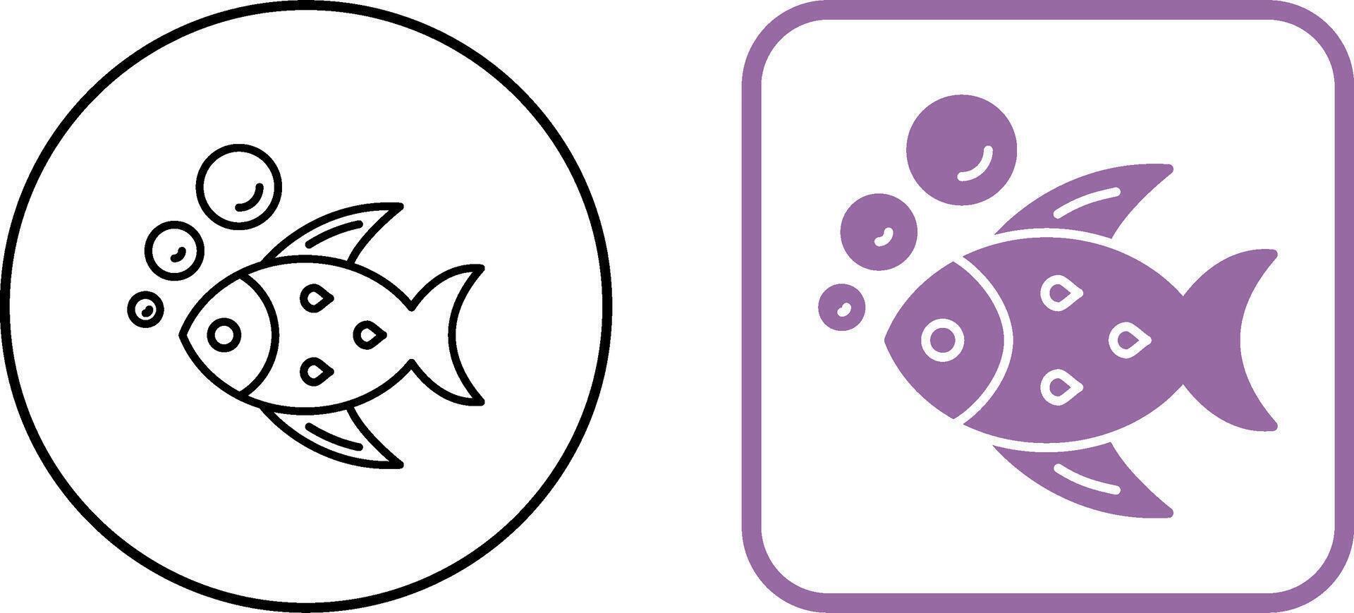 Fish Icon Design vector