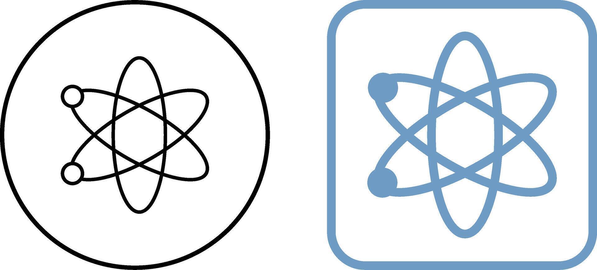 Atom Icon Design vector