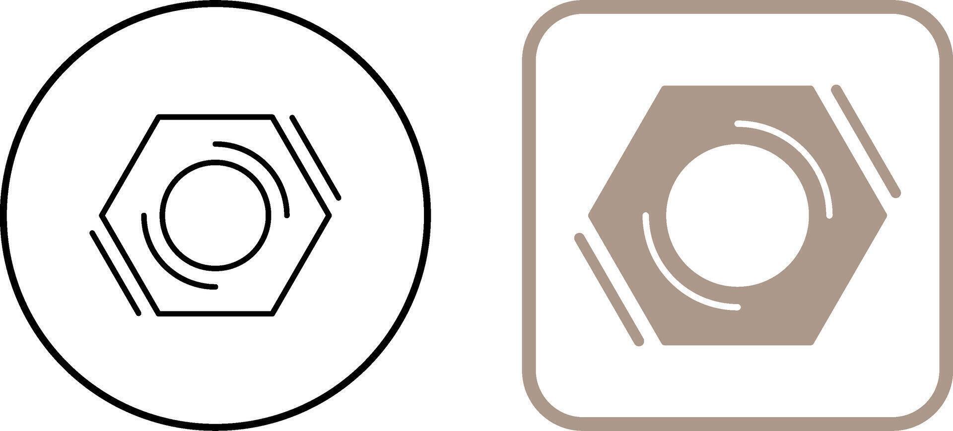 Nut Icon Design vector