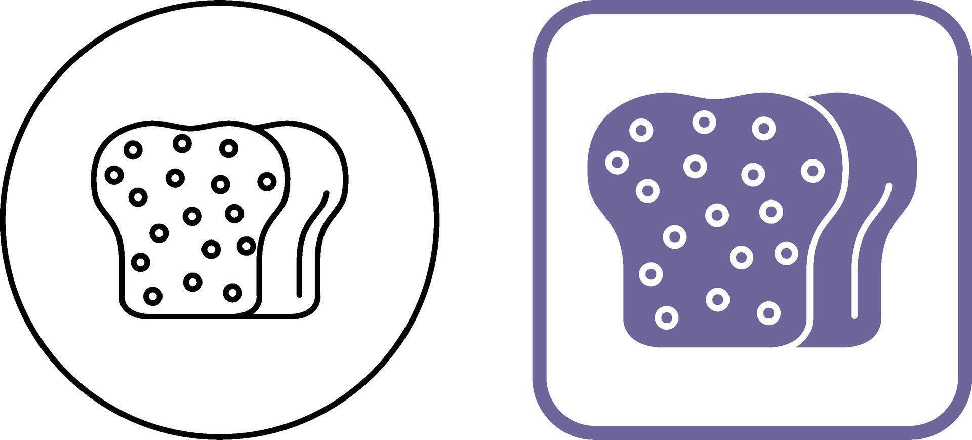 Toast Icon Design vector