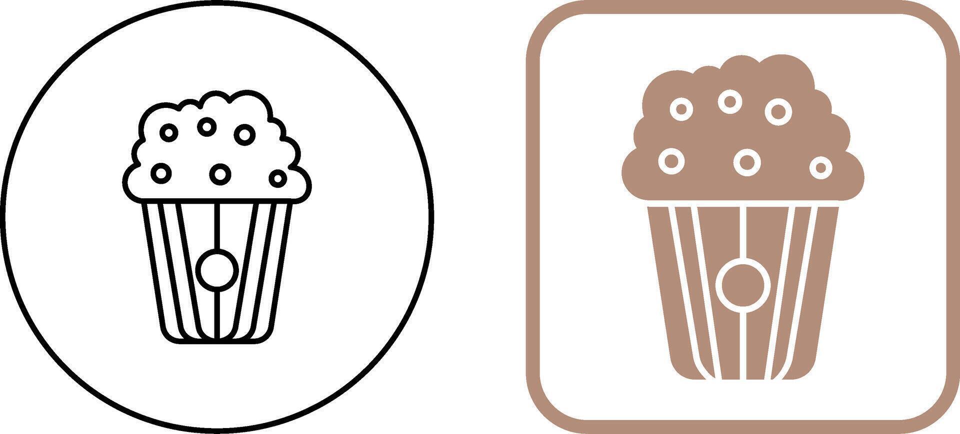 Pop corn Icon Design vector