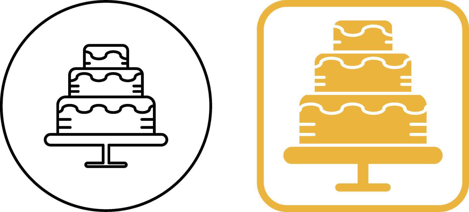 Cake Icon Design vector