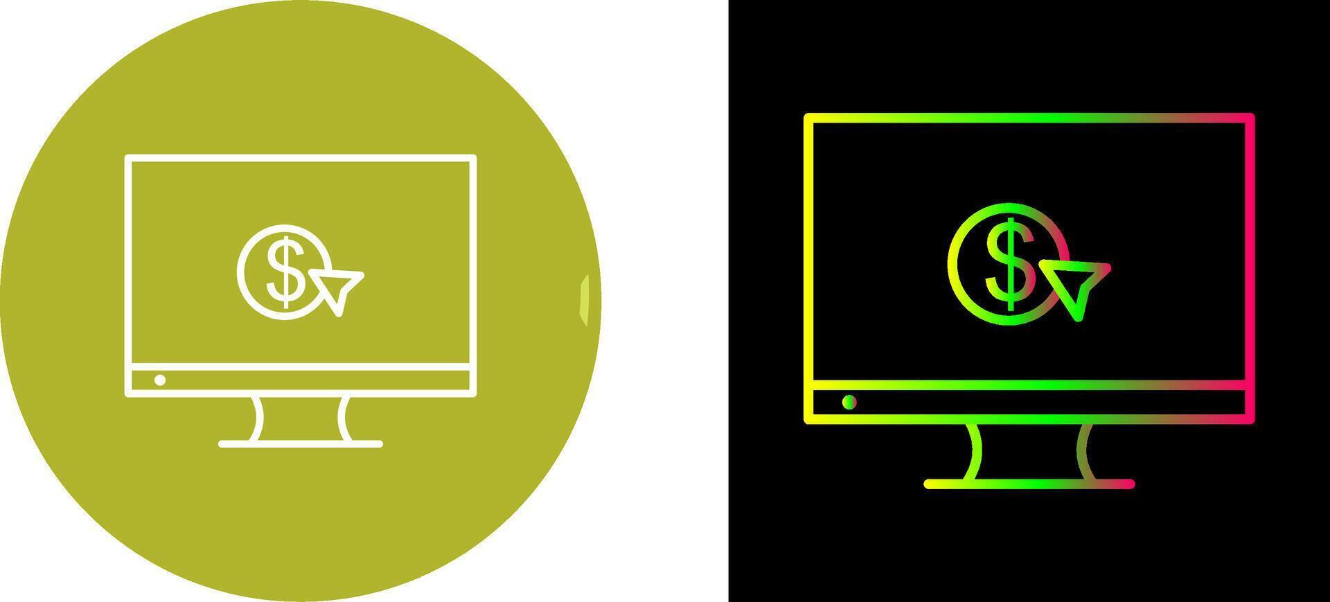 Unique Pay Per Click Icon Design vector