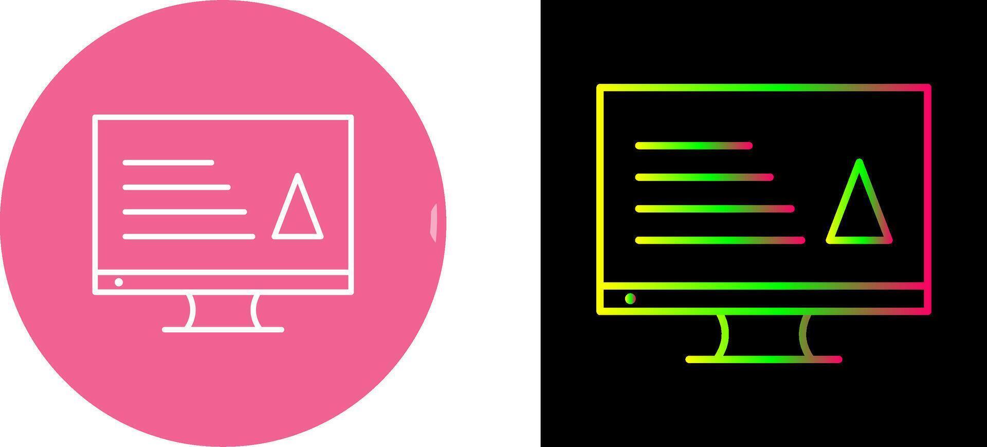 Unique Content Production Icon Design vector