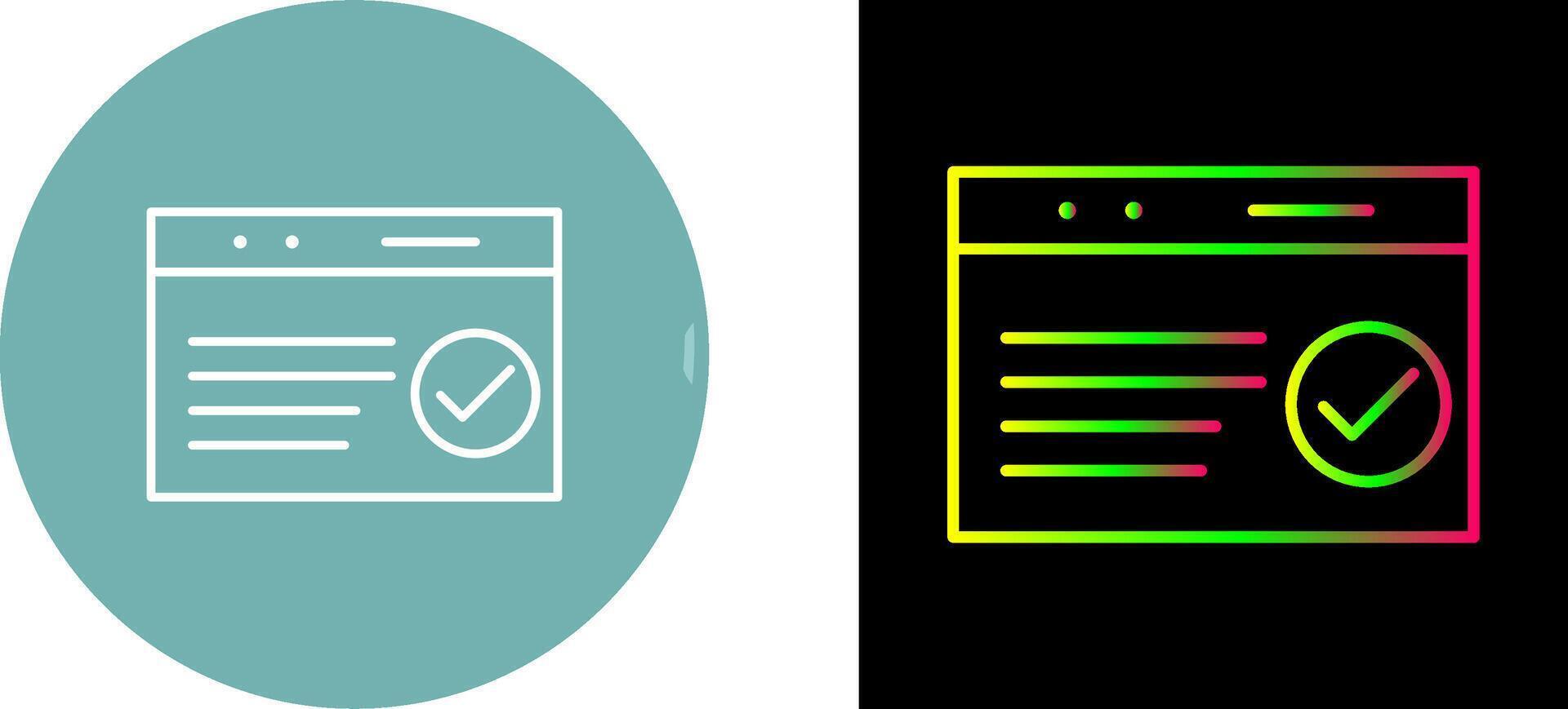 Unique QC Passed Icon Design vector