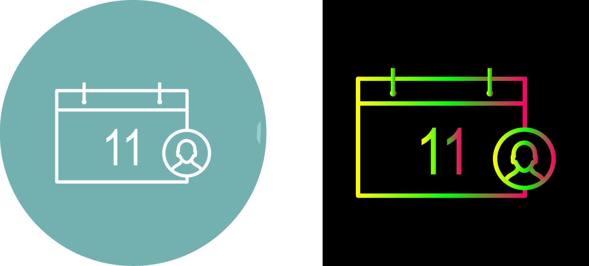 Unique Event Management Icon Design vector