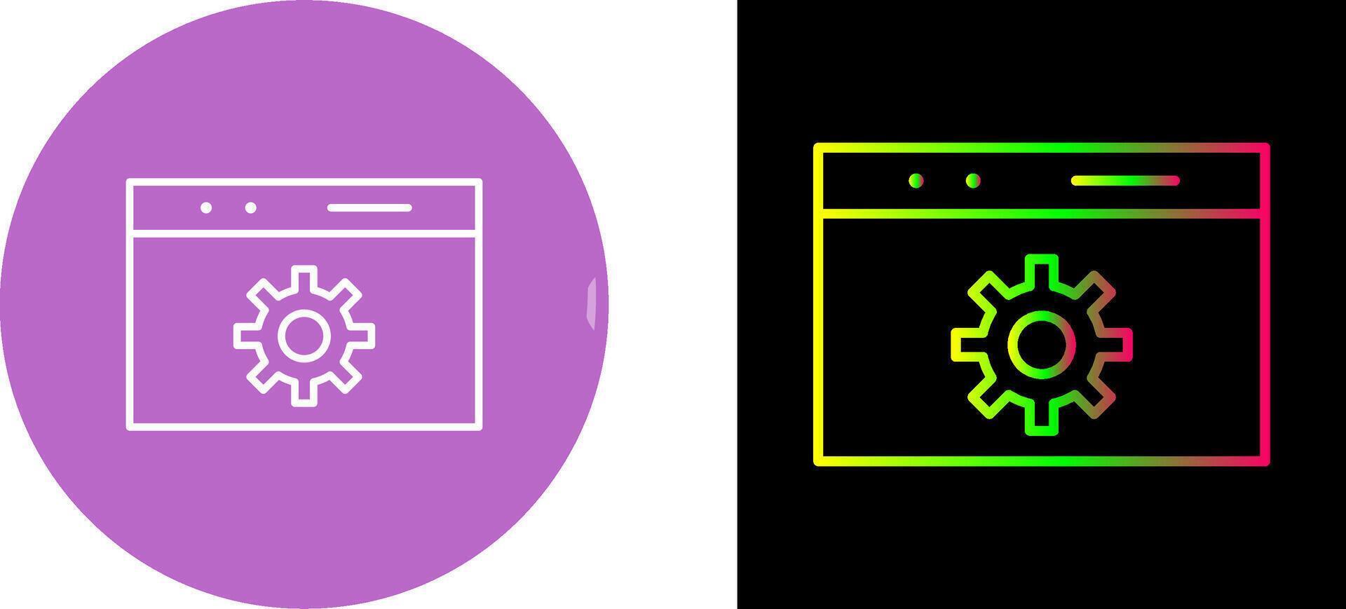 Unique Web Optimization Icon Design vector