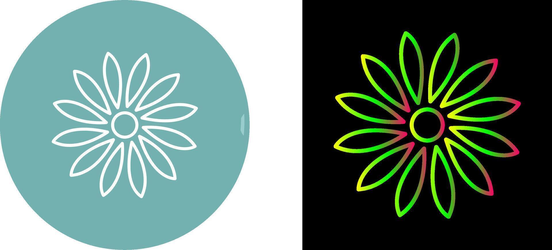 Unique Flower Icon Design vector
